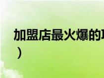 加盟店最火爆的项目2024（中国加盟网首页）