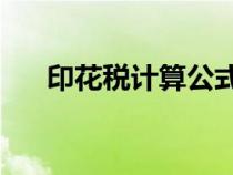 印花税计算公式25（印花税计算公式）