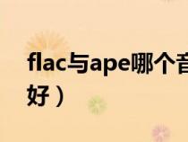 flac与ape哪个音质好（ape和flac音质哪个好）