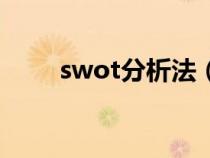 swot分析法（swot分析法是什么）