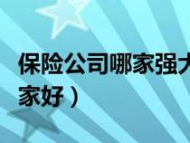 保险公司哪家强大信誉好有实力（保险公司哪家好）