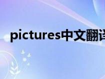 pictures中文翻译（pictures是什么意思）