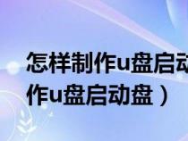 怎样制作u盘启动盘 重装系统win7（怎样制作u盘启动盘）