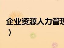 企业资源人力管理师是干嘛的（企业人事管理）