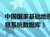 中国国家基础地理信息系统（国家基础地理信息系统数据库）