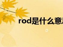 rod是什么意思（pod是什么意思）