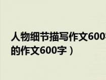 人物细节描写作文600字小学作文范文大全（人物细节描写的作文600字）