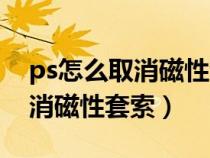 ps怎么取消磁性套索工具的虚线（ps如何取消磁性套索）