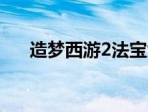 造梦西游2法宝大全（造梦西游2法宝）