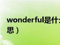 wonderful是什么意思（beautiful是什么意思）