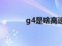 g4是啥高速（G4是什么高速）